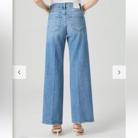 NWT Paige Anessa 31 Inch Wide Leg High Rise Jean - Picture 4 of 11